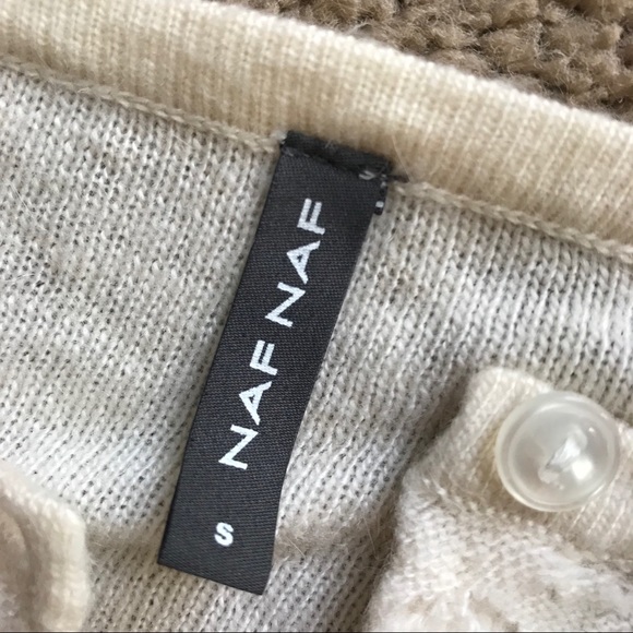 Creamy white small naf naf cardigan - Picture 4 of 6